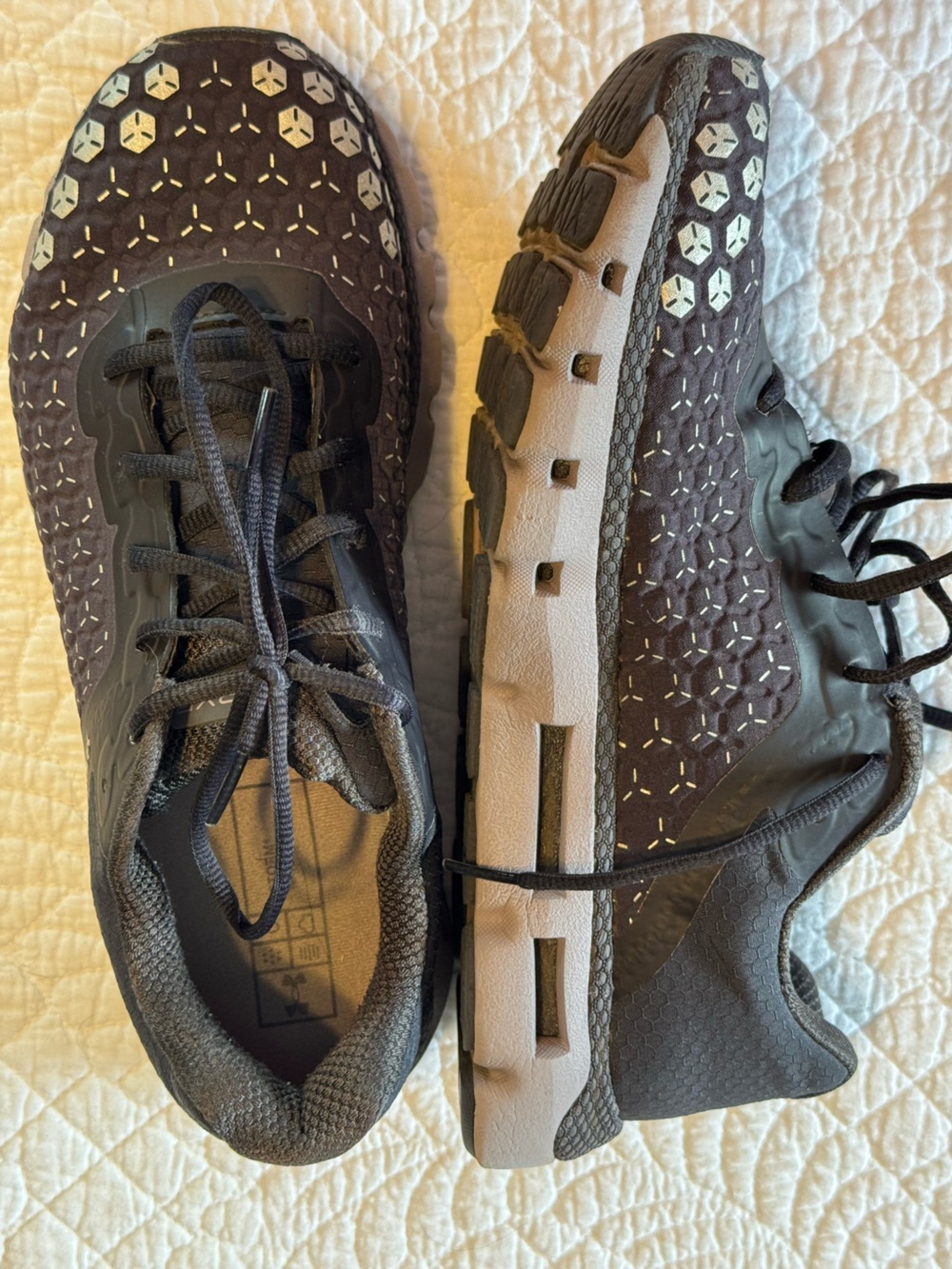 Under Armour Hovr Infinite 2 ColdGear Reactor Running 'Black Purple' Sz9.5-GUC